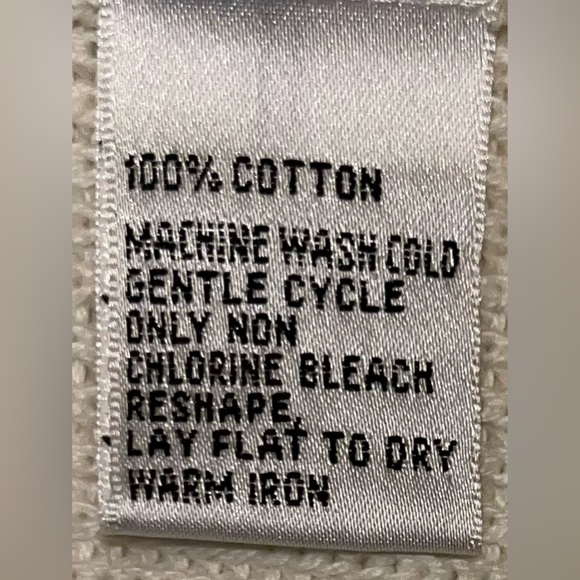 Talbots Cream Colored One Button Cardigan Sweater with Long Sleeves - Picture 11 of 11